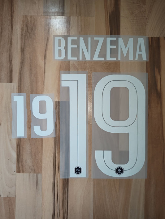 Flocage Officiel France 2020 domicile Benzema